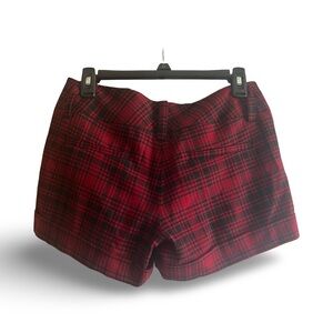 Alice and Olivia Red Plaid Shorts